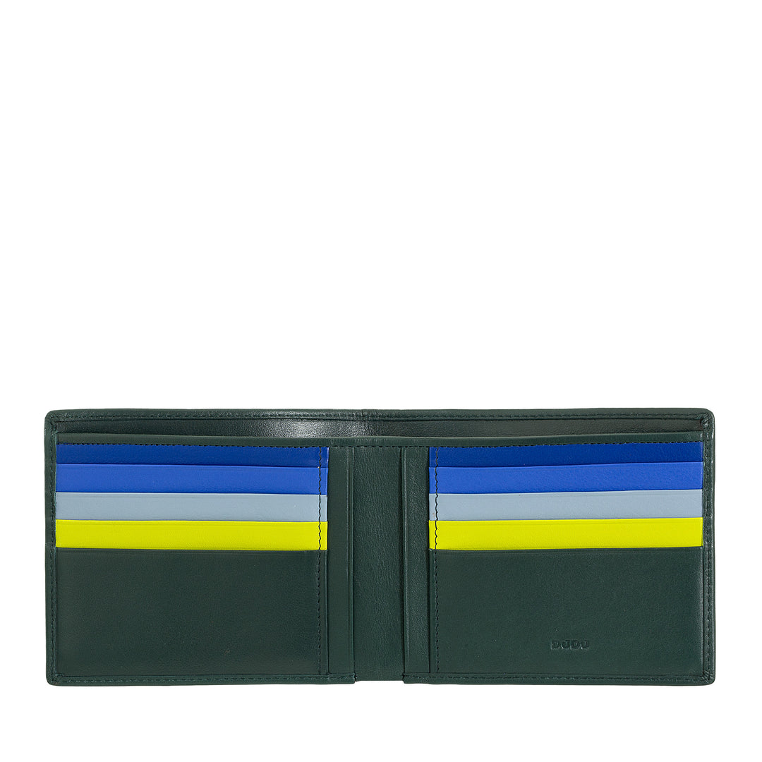 Dudu Men's Portfolio RFID Credit Cards in Real Leather à partir de 8 billets Cards Holder