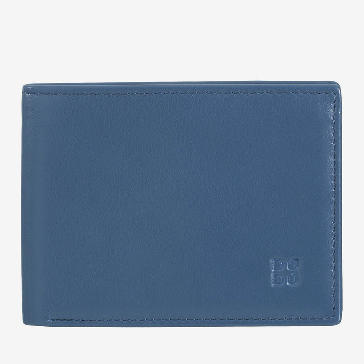 DUDU Portefeuille pour homme avec blocage RFID en cuir, petite poche blindée avec fente pour carte de crédit