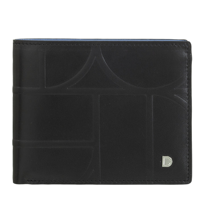 Dudu Men's Wallet RFID en cuir imprimé classique avec Portamonete - élégant, compact, avec des compartiments pour les cartes et les billets