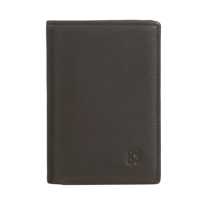 Dudu Men's Wallet en petit cuir, portefeuille compact pour hommes slim avec porte-carte de crédit, détenteur de billets en espèces, zip de porte, avec protection RFID