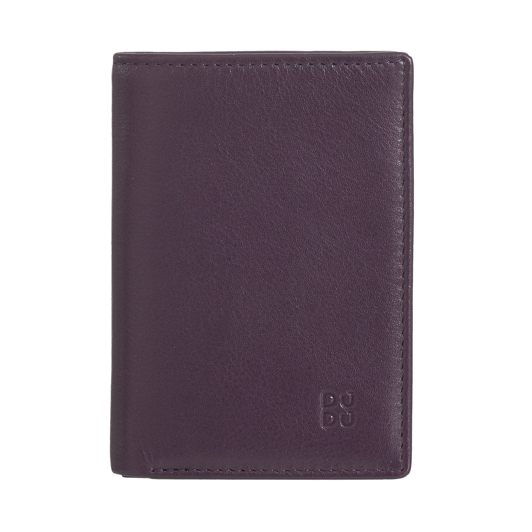 Dudu Men's Wallet en petit cuir, portefeuille compact pour hommes slim avec porte-carte de crédit, détenteur de billets en espèces, zip de porte, avec protection RFID