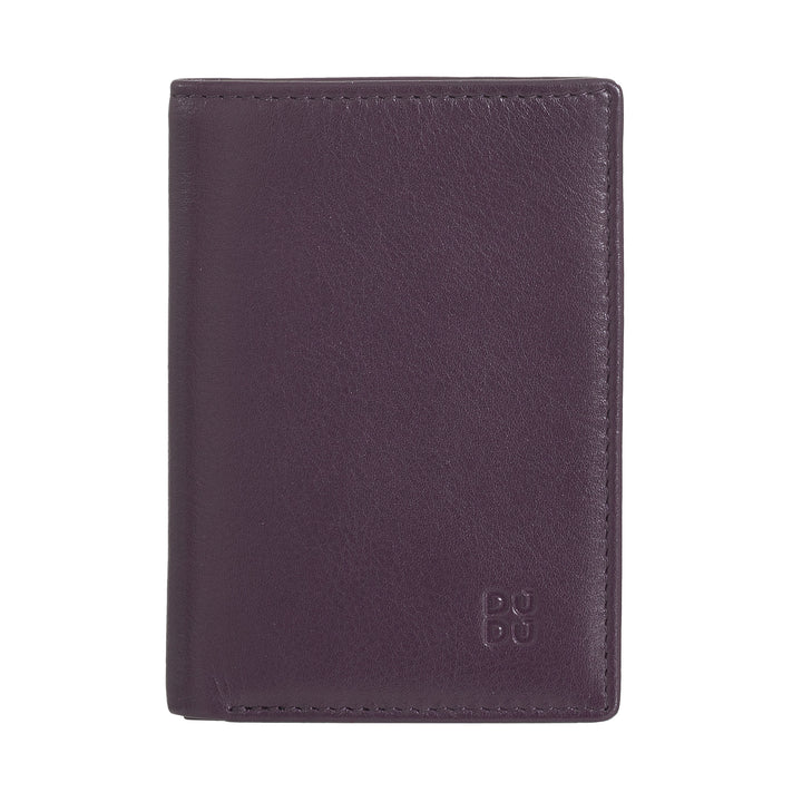 Dudu Men's Wallet en petit cuir, portefeuille compact pour hommes slim avec porte-carte de crédit, détenteur de billets en espèces, zip de porte, avec protection RFID