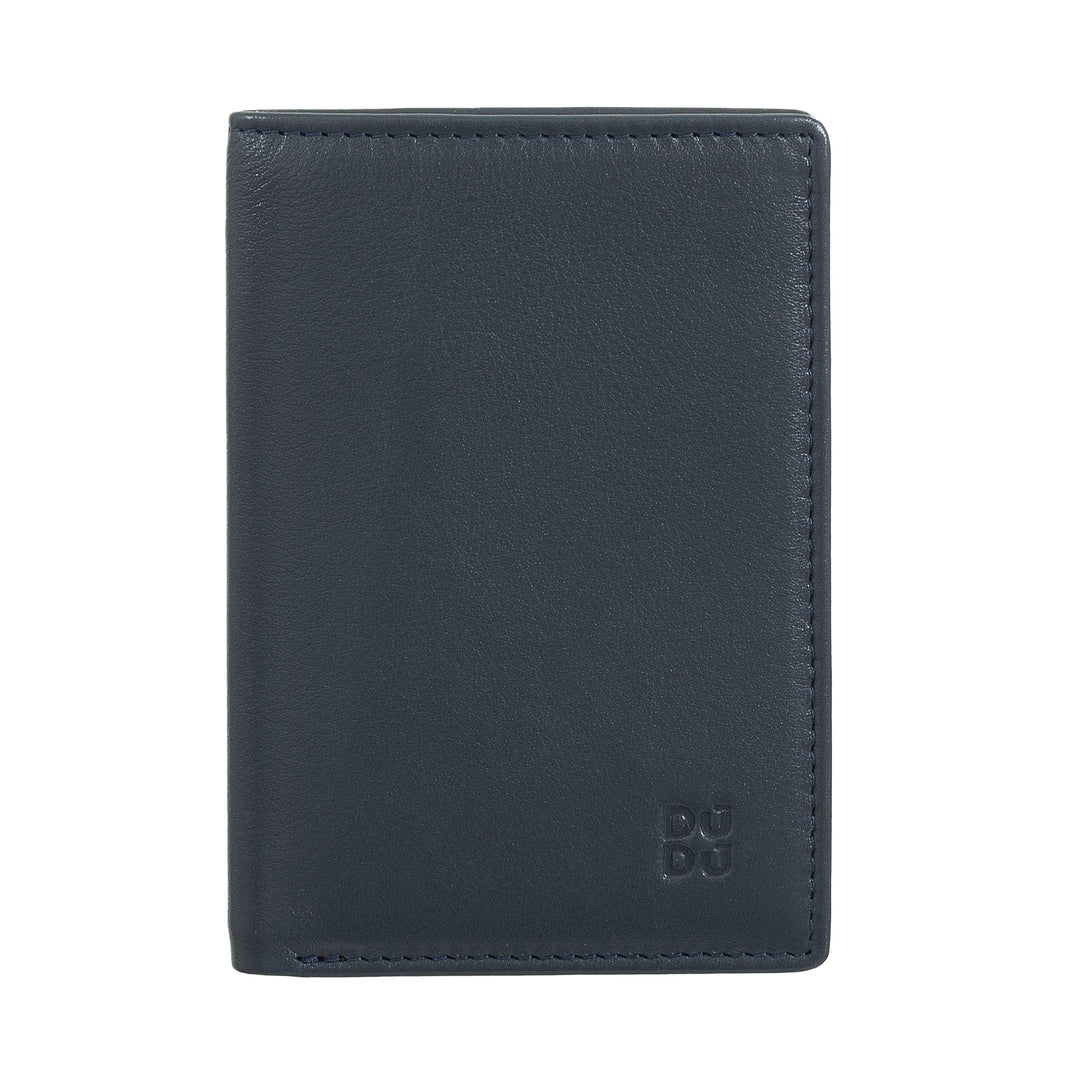 Dudu Men's Wallet en petit cuir, portefeuille compact pour hommes slim avec porte-carte de crédit, détenteur de billets en espèces, zip de porte, avec protection RFID