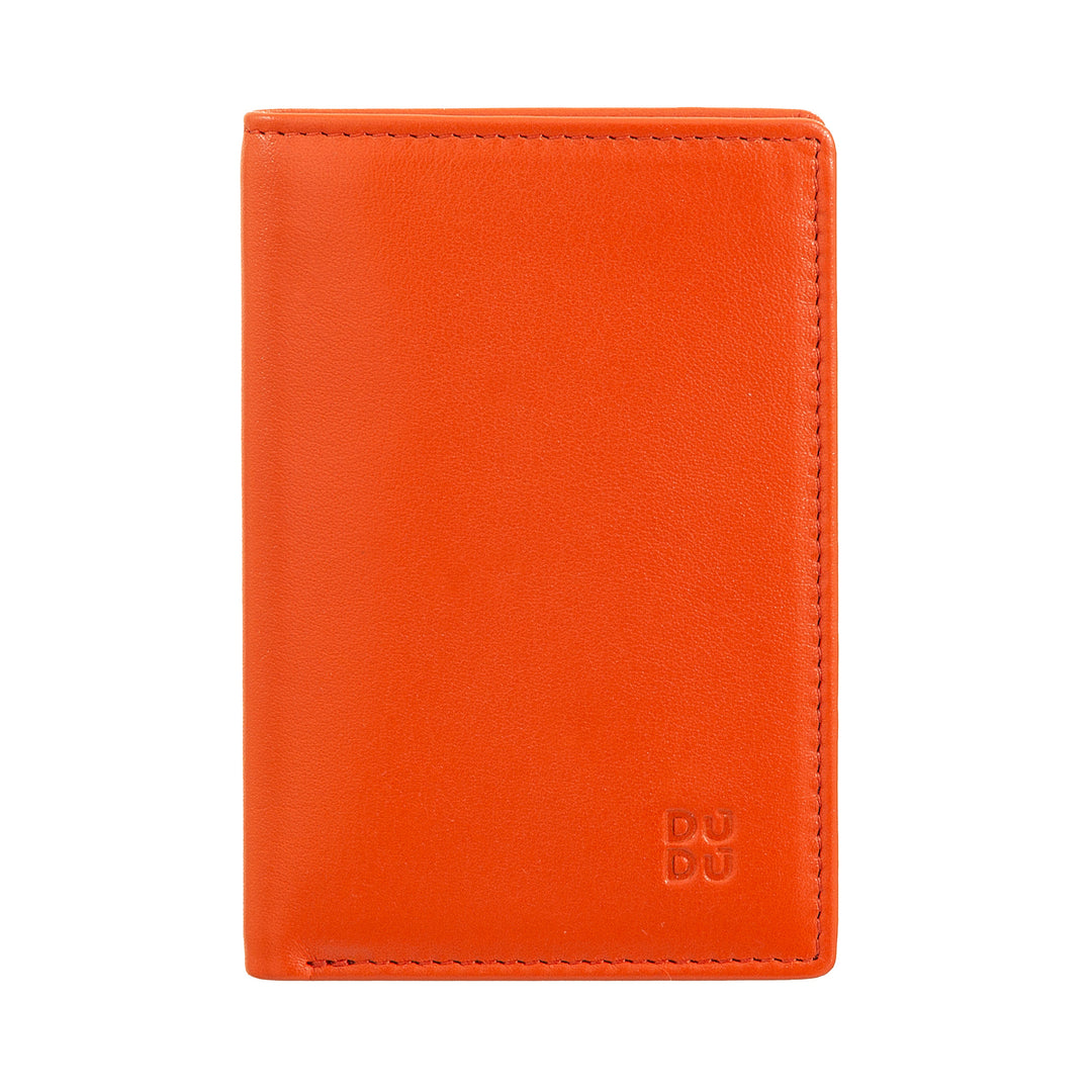 Dudu Men's Wallet en petit cuir, portefeuille compact pour hommes slim avec porte-carte de crédit, détenteur de billets en espèces, zip de porte, avec protection RFID