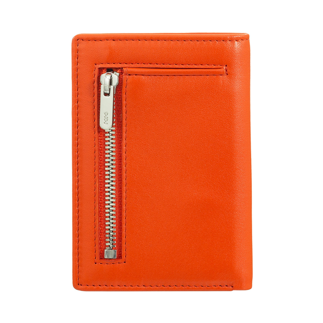 Dudu Men's Wallet en petit cuir, portefeuille compact pour hommes slim avec porte-carte de crédit, détenteur de billets en espèces, zip de porte, avec protection RFID