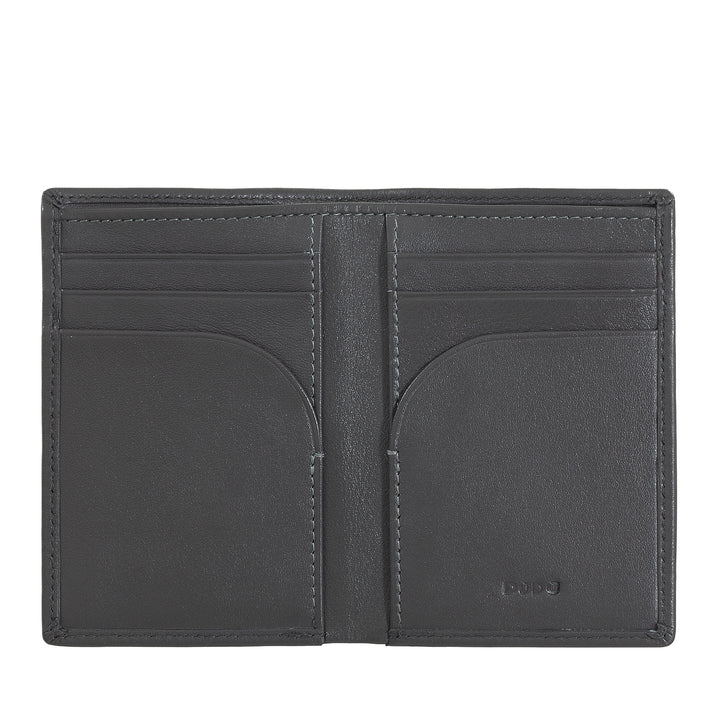 Dudu Men's Wallet en petit cuir, portefeuille compact pour hommes slim avec porte-carte de crédit, détenteur de billets en espèces, zip de porte, avec protection RFID