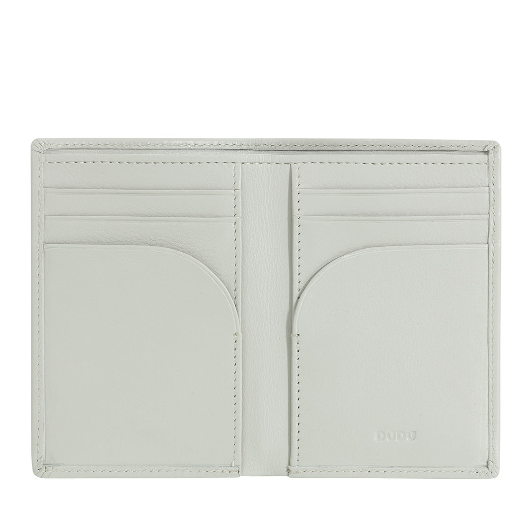 Dudu Men's Wallet en petit cuir, portefeuille compact pour hommes slim avec porte-carte de crédit, détenteur de billets en espèces, zip de porte, avec protection RFID