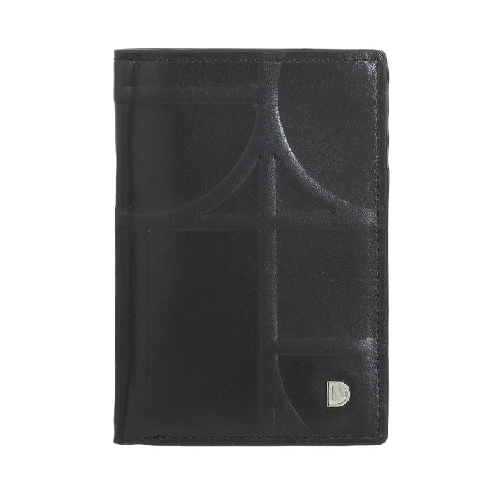 DUDU Portafoglio Uomo in Pelle Piccolo, Portafogli Uomo RFID Slim Pelle Stampata - Compatto con Porta Carte di Credito, Porta Banconote Contanti, Zip Portamonete