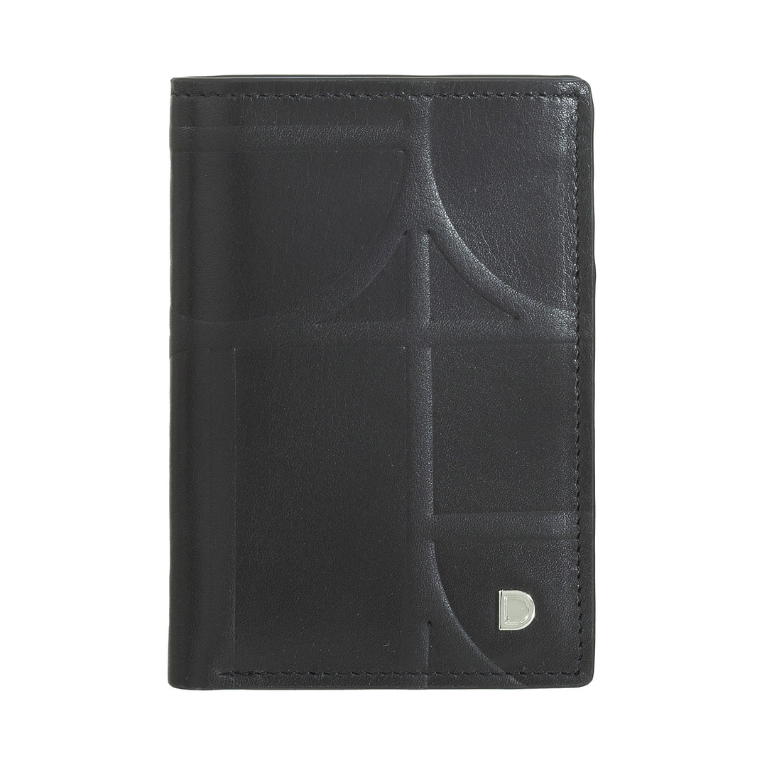 DUDU Portafoglio Uomo in Pelle Piccolo, Portafogli Uomo RFID Slim Pelle Stampata - Compatto con Porta Carte di Credito, Porta Banconote Contanti, Zip Portamonete