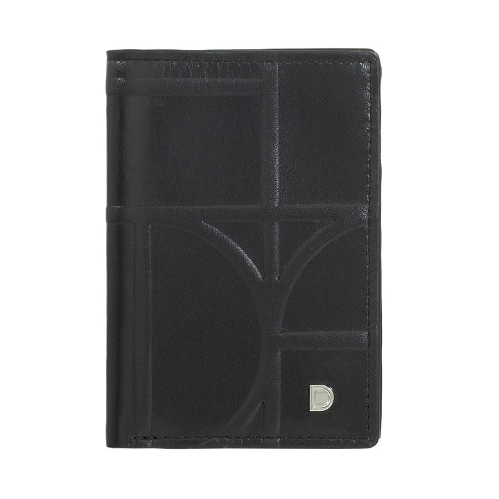 DUDU Portafoglio Uomo in Pelle Piccolo, Portafogli Uomo RFID Slim Pelle Stampata - Compatto con Porta Carte di Credito, Porta Banconote Contanti, Zip Portamonete