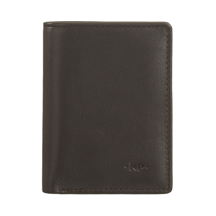 Nuvola Leder Brieftasche für kleine Ledermänner, kompakte Türpflege, Banknotenhalter, Biflold Pocket Wallet, Slim Design