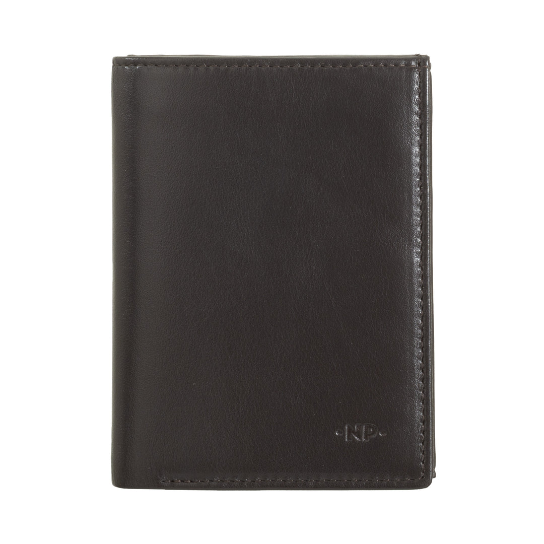 Nuvola leather vertical portfolio man in nappa leather with door holder and credit card holder