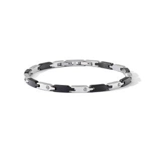 Comete Delta bracelet steel finishes pvd black ubr 1230