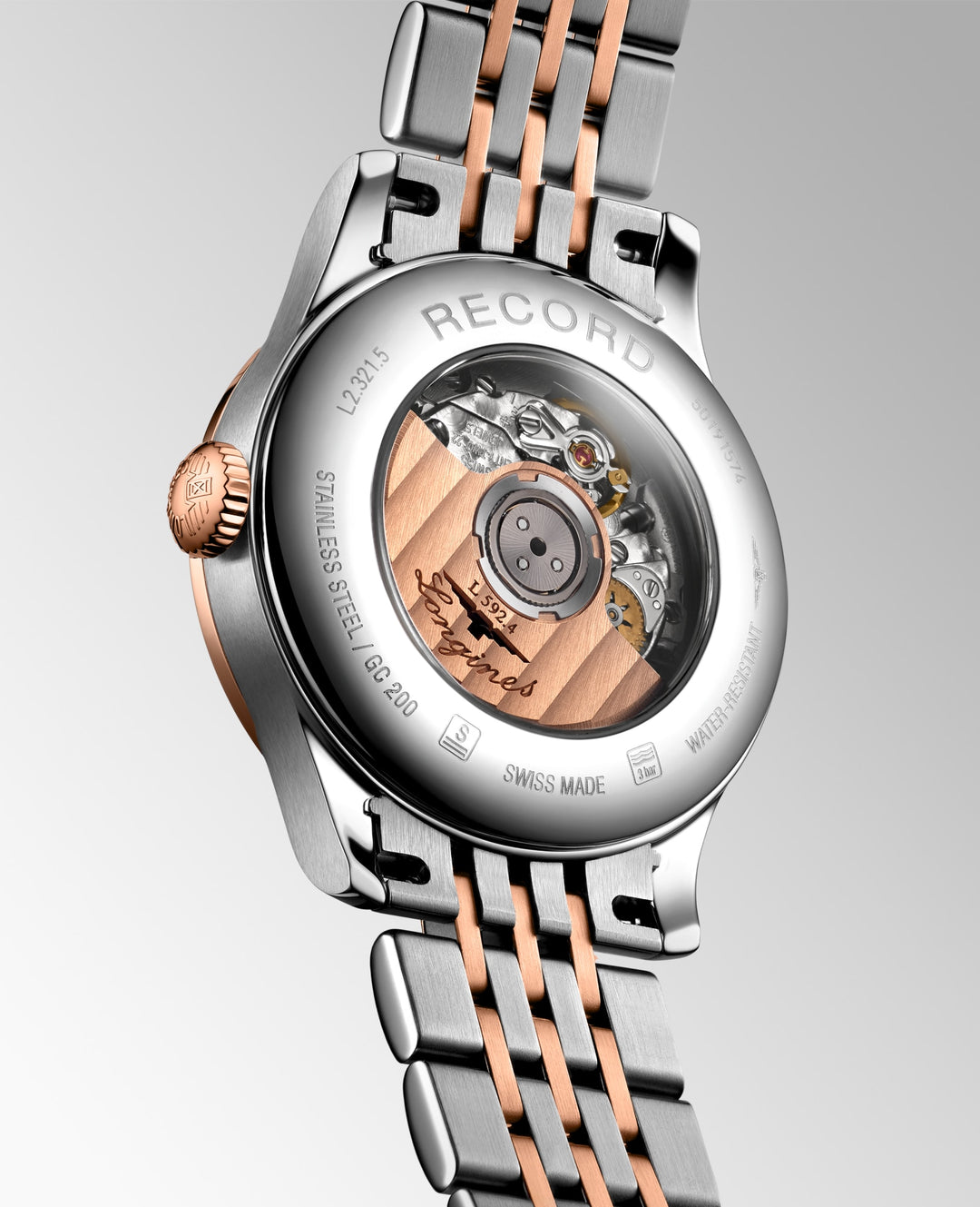 Longines orologio Record 30 mm L2.321.5.87.7