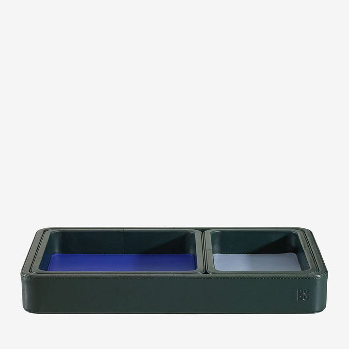 DUDU Lot de 3 plateaux de poche en cuir, plateau de rangement de table, bureau à domicile, porte-clés, pièces de monnaie, téléphone