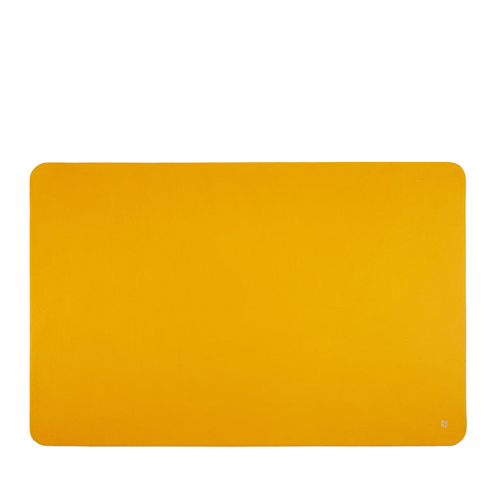 DUDU Sous-main de bureau en cuir bicolore CM 61x40, enroulable double face, doux antidérapant sans coutures