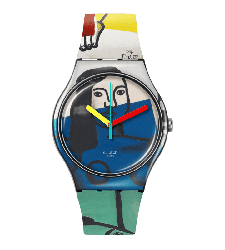 Swatch orologio LEGER'S TWO WOMEN HOLDING FLOWERS Special Edition TATE GALLERY Originals New Gent 41mm SUOZ363 - Capodagli 1937