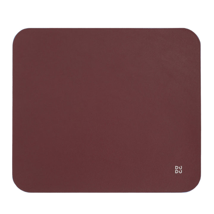 DUDU Mauspad aus weichem Leder, dünn, Design, 25 x 22 cm, rutschfest, Schreibtisch-Mauspad, bunt