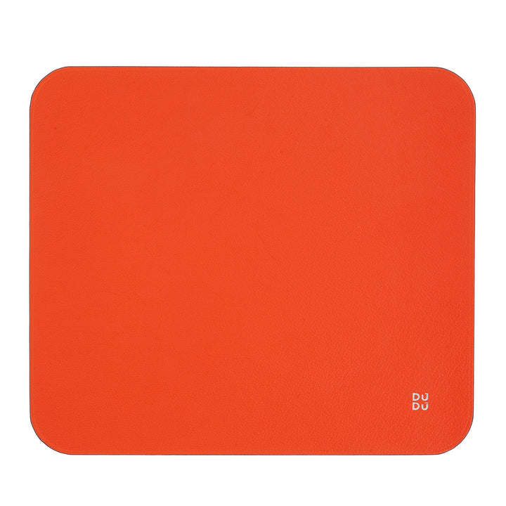 DUDU Soft leather mouse mat, thin, design, 25x22 cm, non -slip, desk mouse, colored