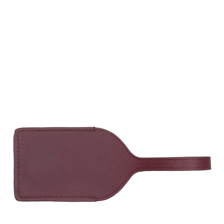 DUDU Kofferanhänger, bunter Leder-Gepäckanhänger, elegantes modisches Namensschild für Taschen und Rucksäcke