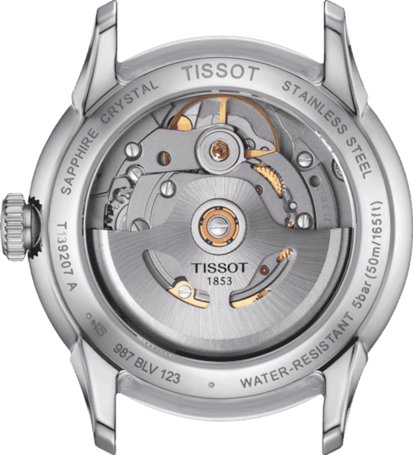 Tissot orologio Chemin Des Tourelles Powermatic 80 34mm argento automatico acciaio T139.207.11.031.00 - Capodagli 1937