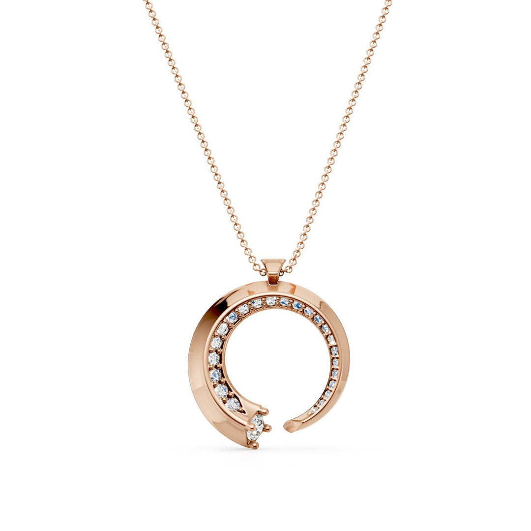 Golay pendente spirale oro rosa grande cen. da 0,16ct PF051RDI-25027110064