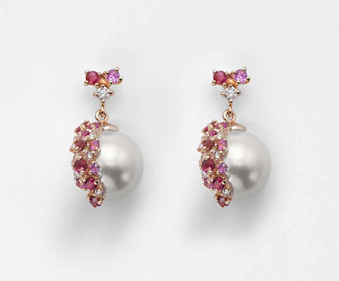 Nihama or 18k ak 8/8,5 ct0,20 zaffiri rosa ct.0,28 rubini ct.0,34 NO1423O3ABBI080