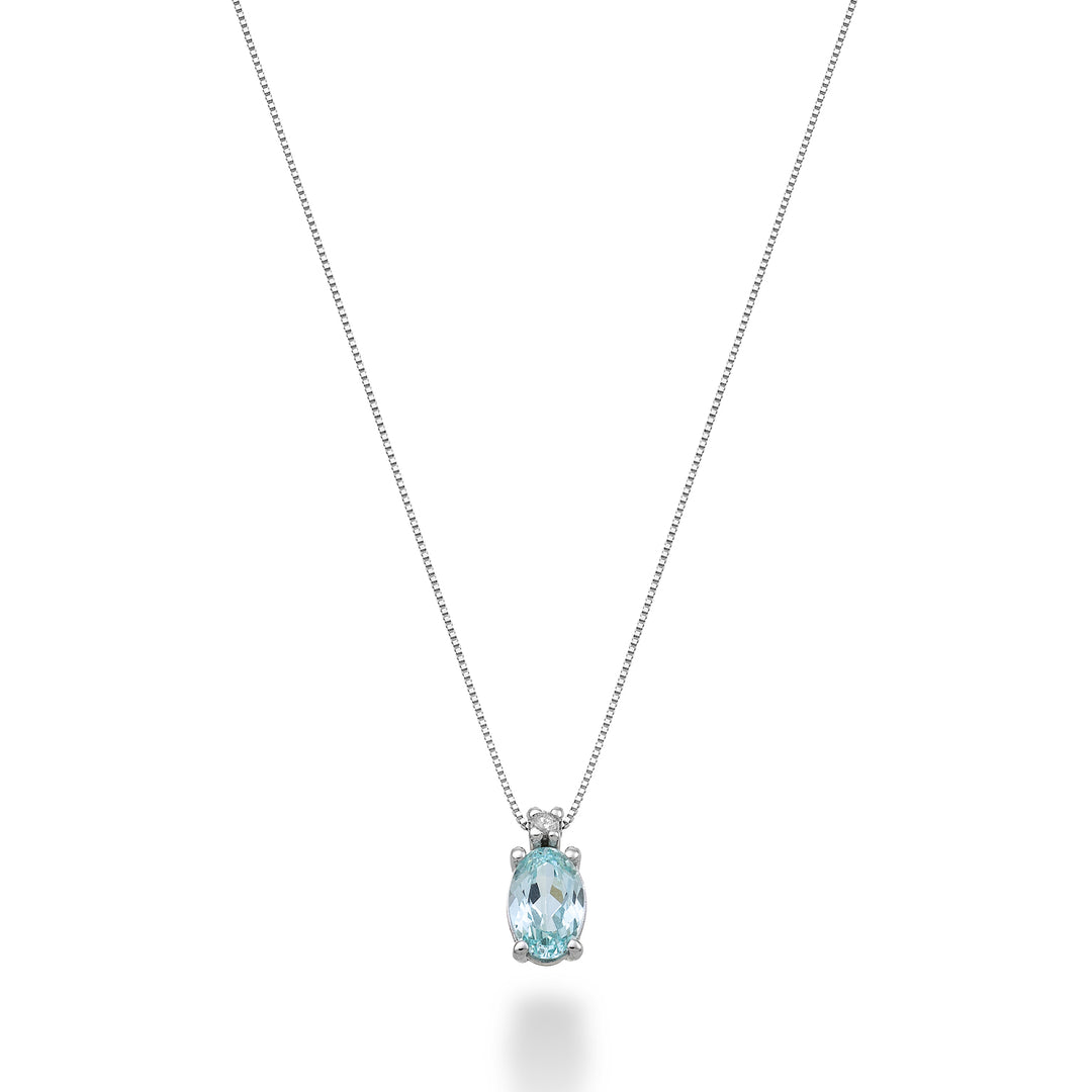 Mikiko cl 18k ovaler Paraiba-Turmalin 6x4 ct.0,70 Durchm. ct.0,01 MD5034O4PAR