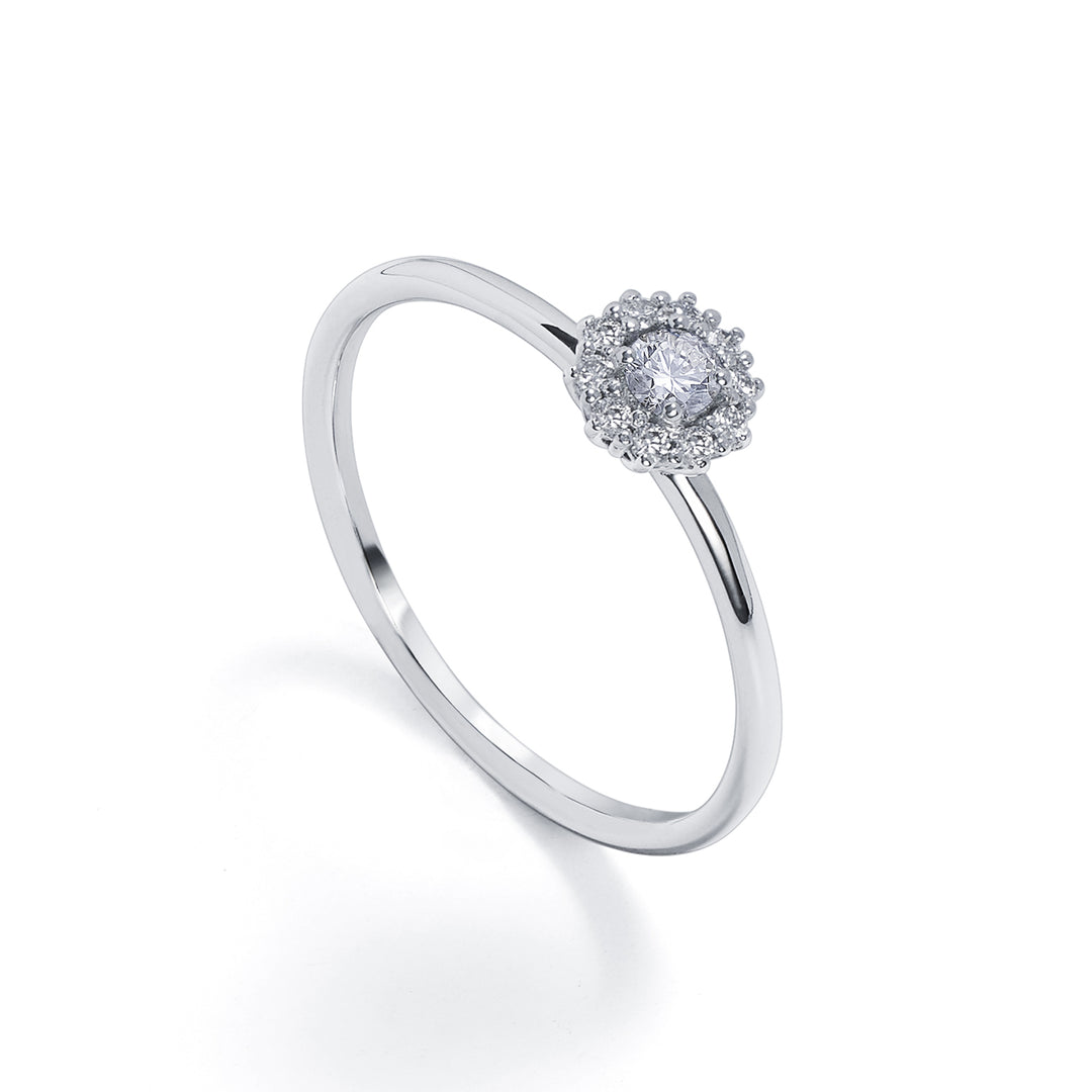 Mikiko an 18k diam. ct. total 0.16 (centre 0.09) size 2 MA5140O4BR009