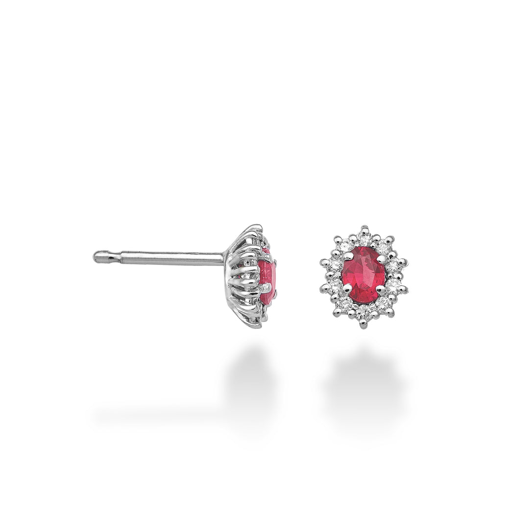 Mikiko ou rubis 9k n. ovale 4x3 ct.0,40 diam. 0,16 ctMO5103R4RBN