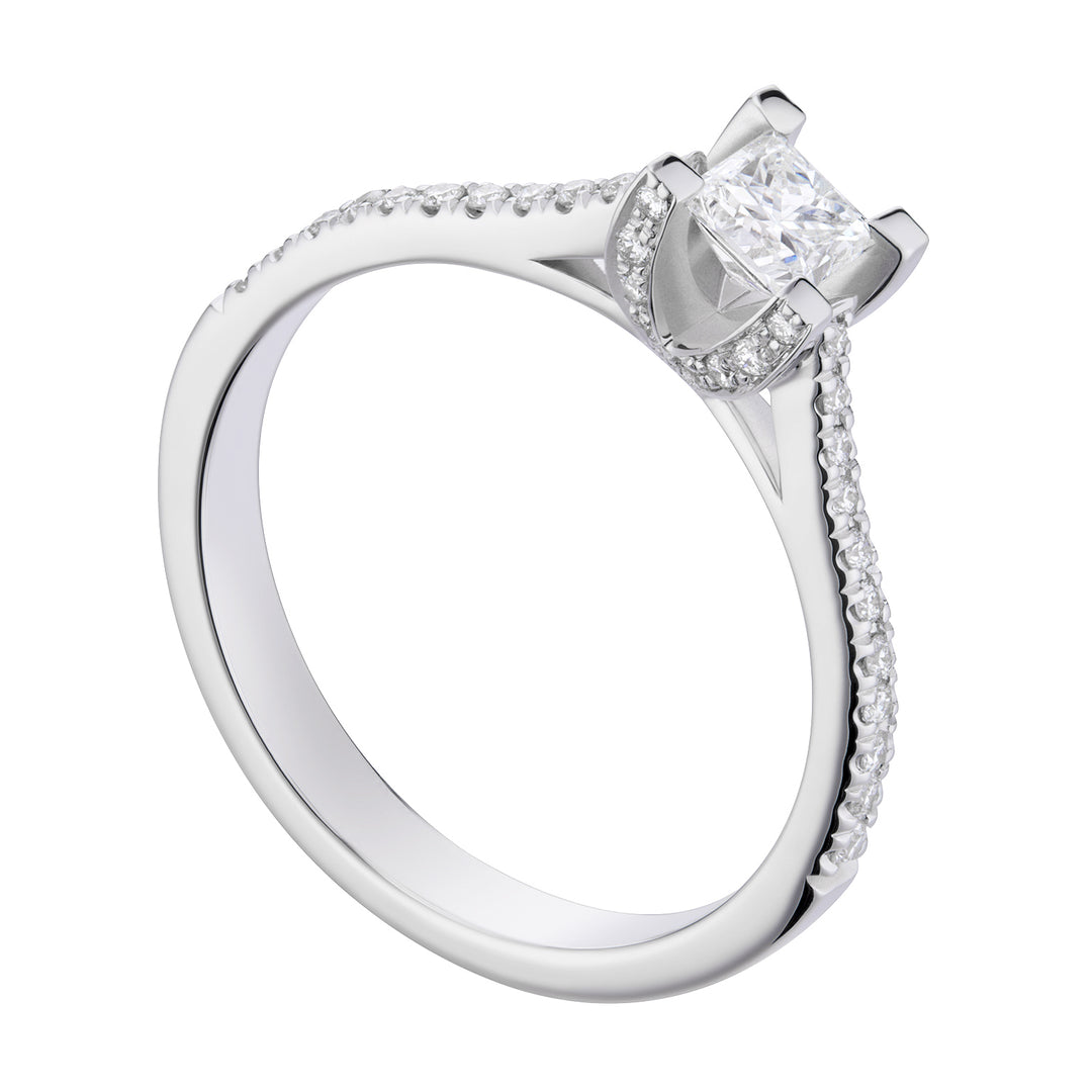 World Diamond Group solitaire fm taille princesse serti de lunette et d ASLFMP002DI-18263110076