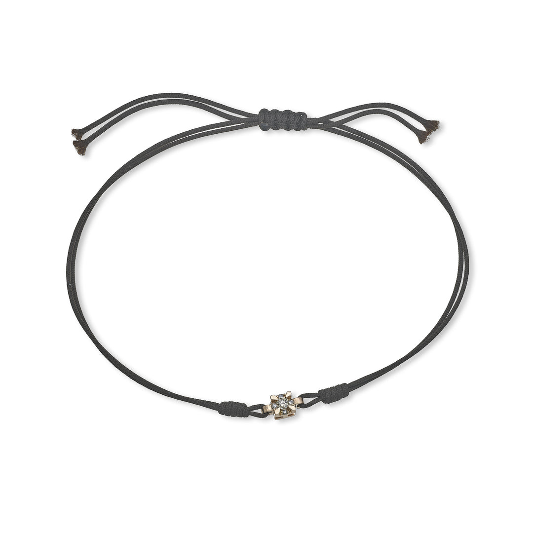 Mikiko br 18k ct.0,11 diam.brown tondo mis.2 oro rosa/marrone MB5057O3BW2MA