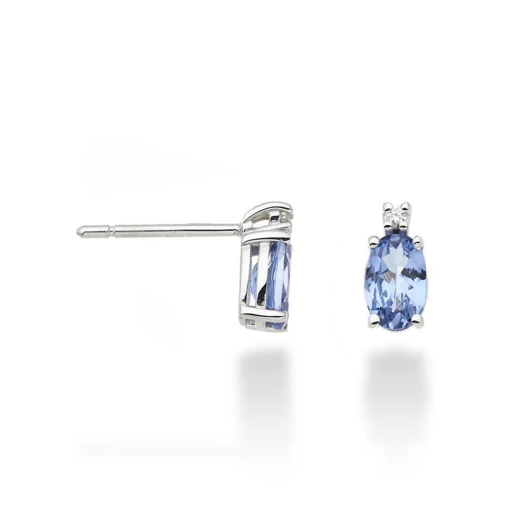 Mikiko or 9k tanzanite n. oval 6x4 ct.0.76 diam. 0.02 ct MO5023R4TZN