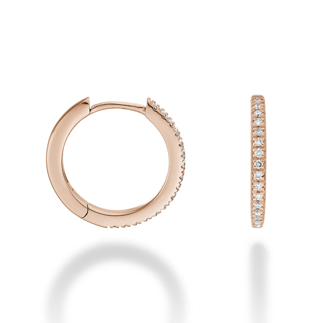 Mikiko or 18k 0.16 ct size 4 rose gold diam. east. 15mm MO5077O3BR016-4