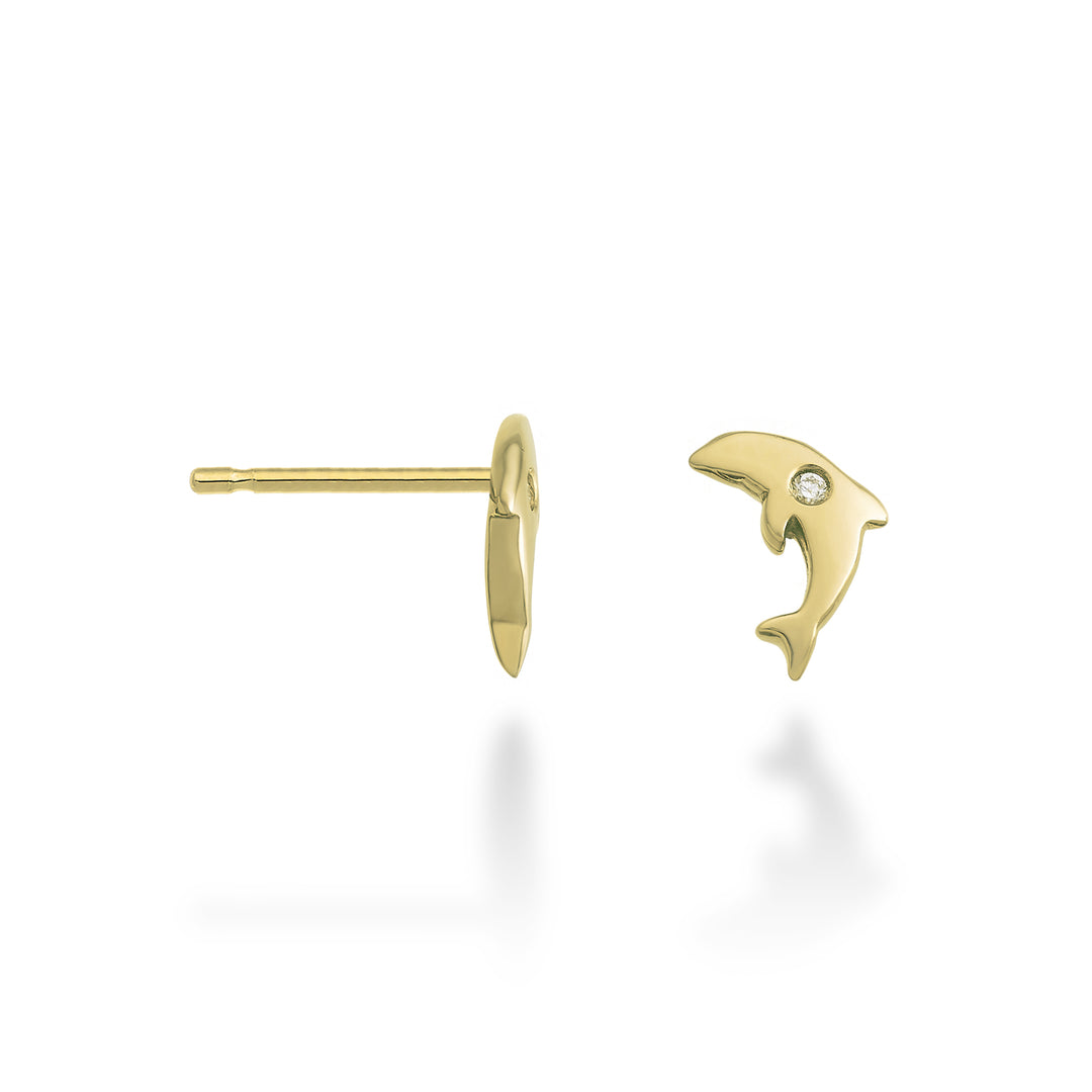 Nihama or 18k delfino ct.0,02 oro giallo NO5116O1BR002