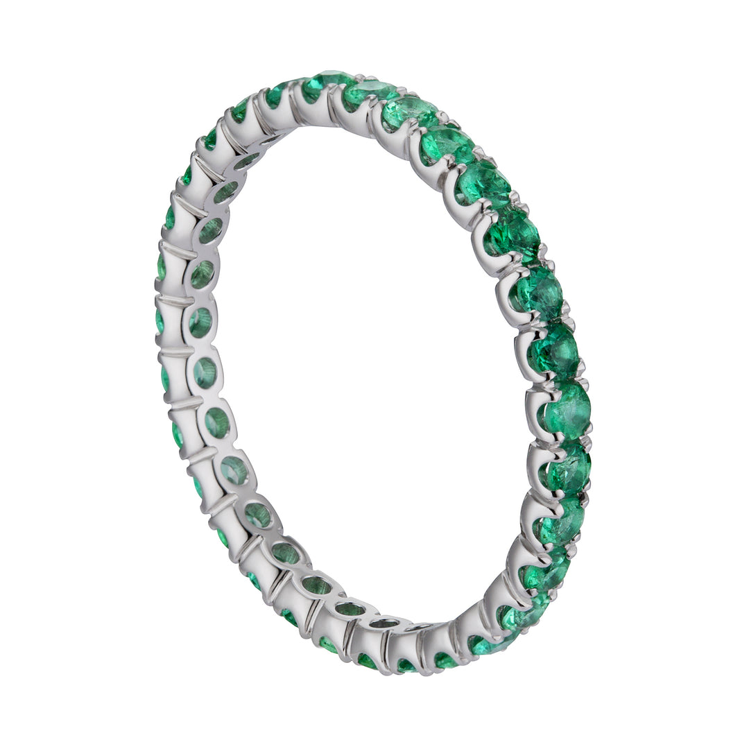 World Diamond Group Ringfingerdurchmesser 2,10 mm Größe 14 Smaragde AET011055SM-14