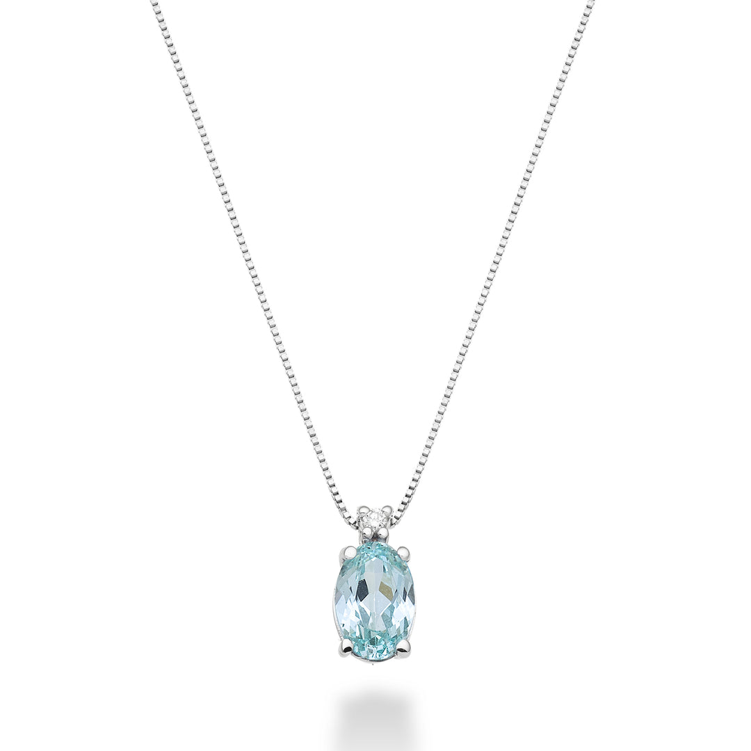 Mikiko cl 18k ovaler Paraiba-Turmalin 7x5 ct.0,80 Durchm. ct.0,015 MD5035O4PAR
