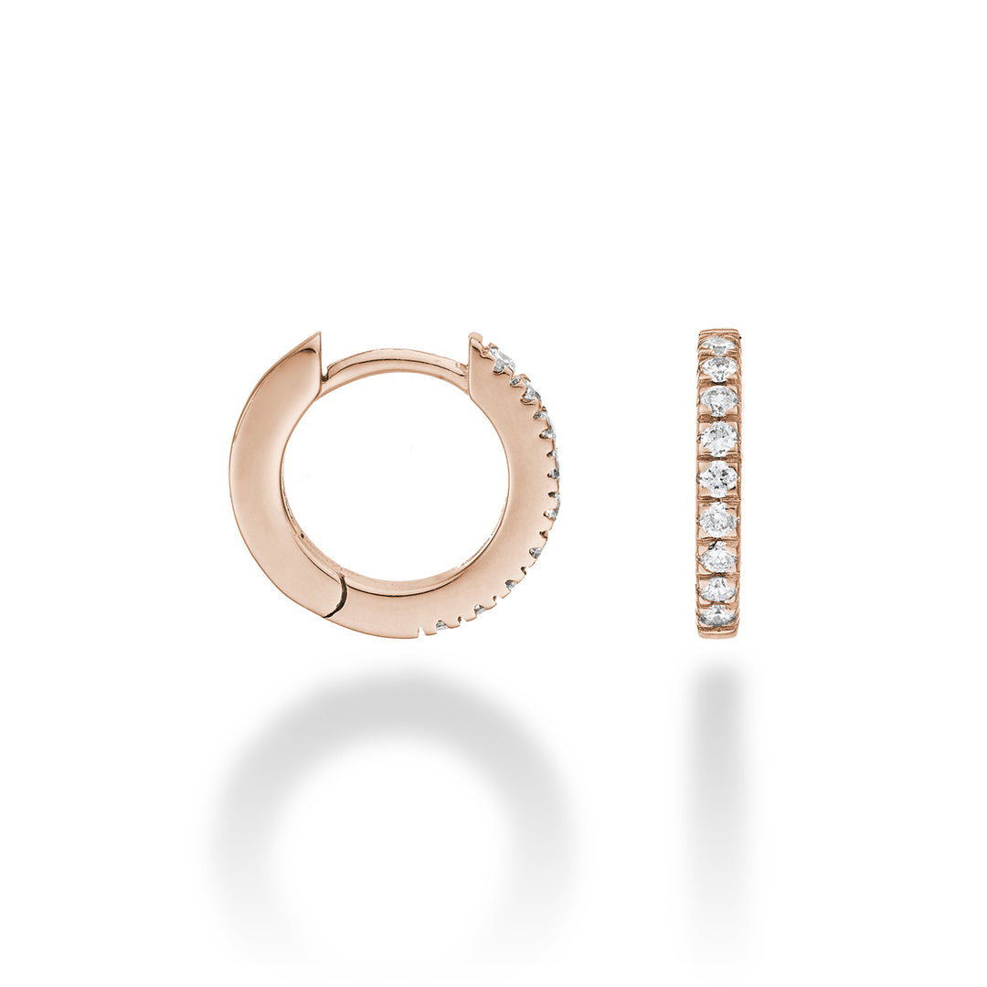 Nihama oder 18 Karat ct.0,18 Roségold, Größe 2, Durchm. Ost. 12mm NO5078O3BR018-2