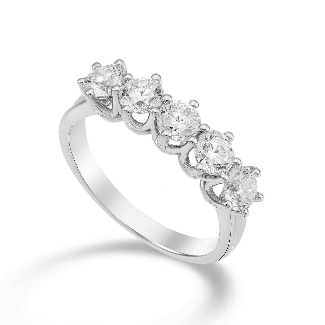 Linearer Riviera-Ring von Golay, 5 Steine, Gesamtct. 0,70 AR5L046DI075-23009110067