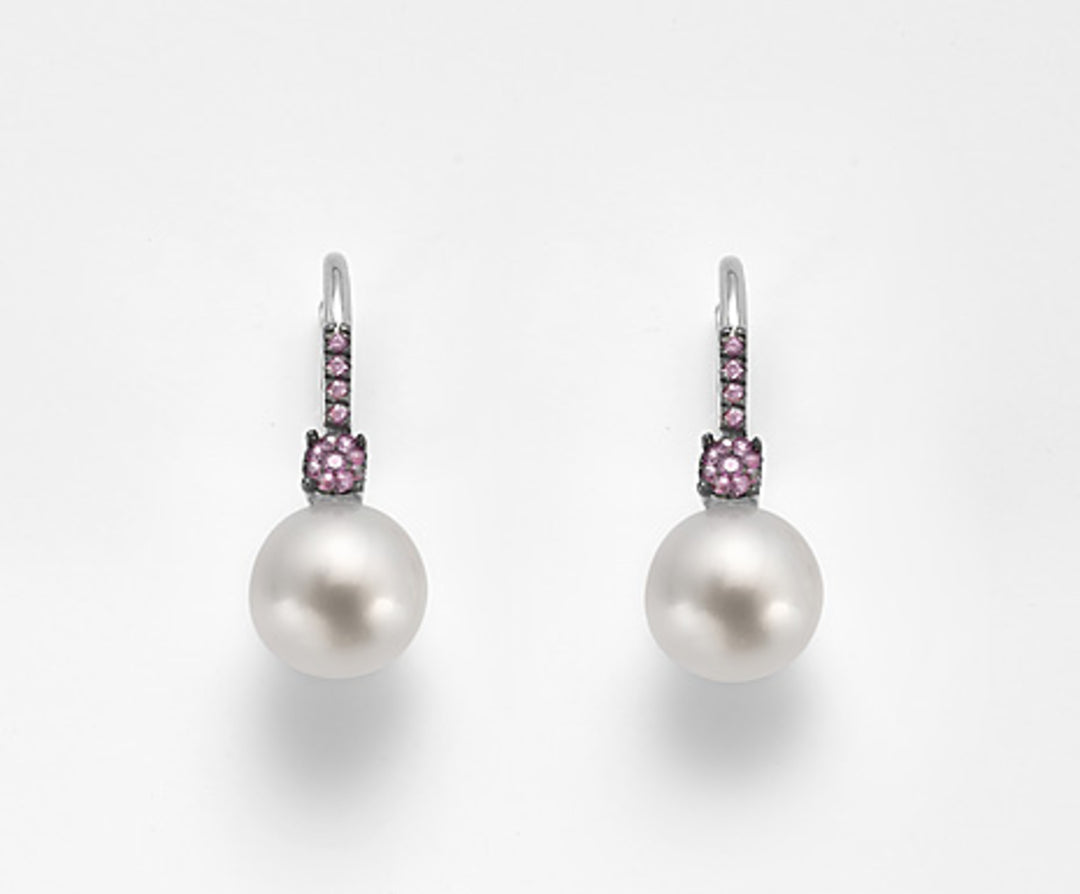 Nihama or 18k fw 10/10,5 zaffiri rosa ct.0,26 NO1468O7ZAFFROSA