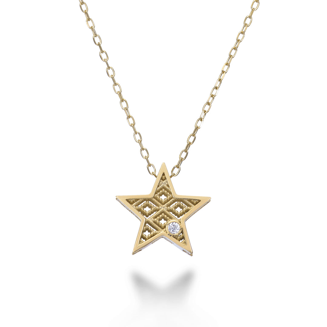 Mikiko cl 18k Gelbgold Sterndiam. ct.0,01 MDSTELLAO1