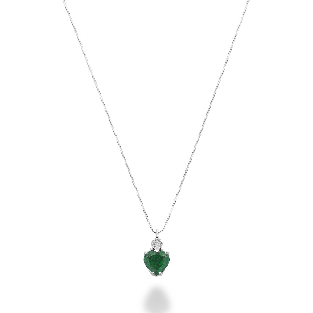 Nihama cl 9k emerald no. 5x5 heart with diamond ND5195R4SMN031