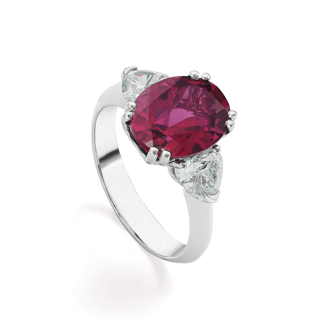 Nihama an 18kt lab g.d. cuore ct.tot 1,00 rubino lab 9x11 ct.4,70 NXDACL098DR750