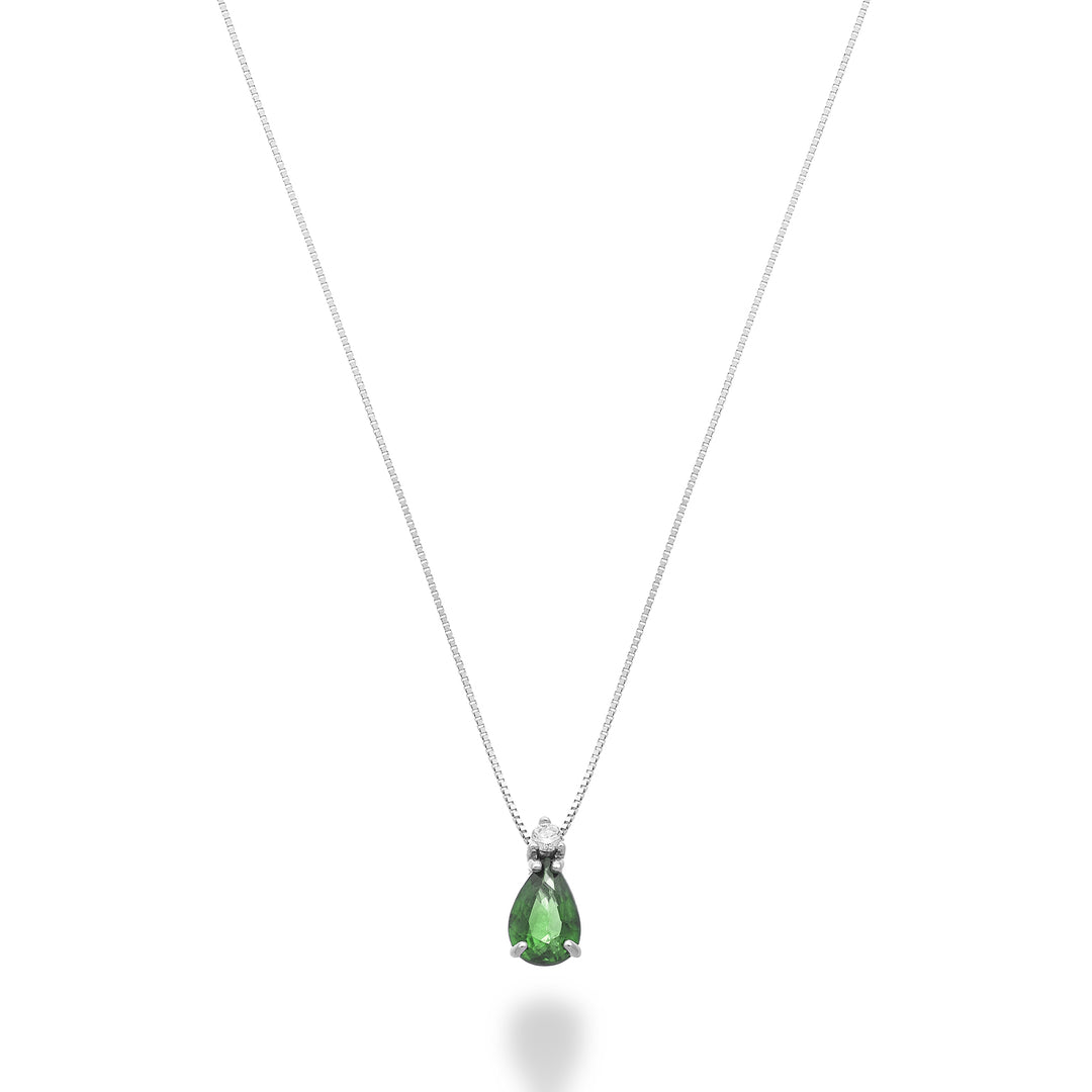 Nihama cl 9k emerald drop 6x4 with diamond ND5191R4BE