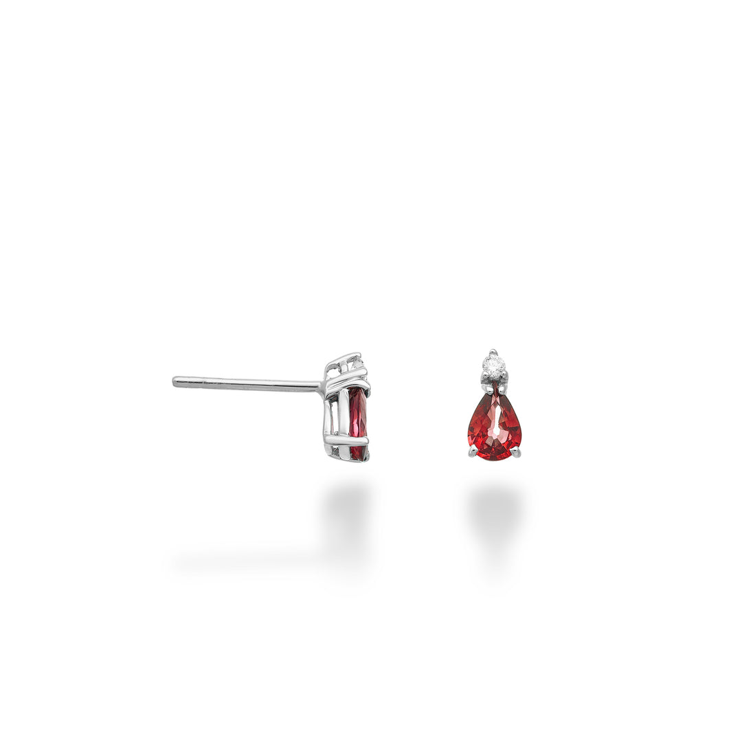 Nihama oder 18k Rubin n. 6x4 Tropfen und Diamant NO5170O4RBN084