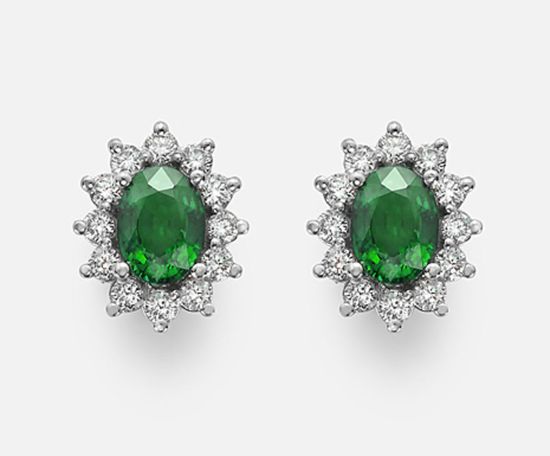 Nihama oder 18 Karat Smaragd Nr. oval 7x5 ct.1,38 Durchm. 0,60 ct NO5031O4SMN138