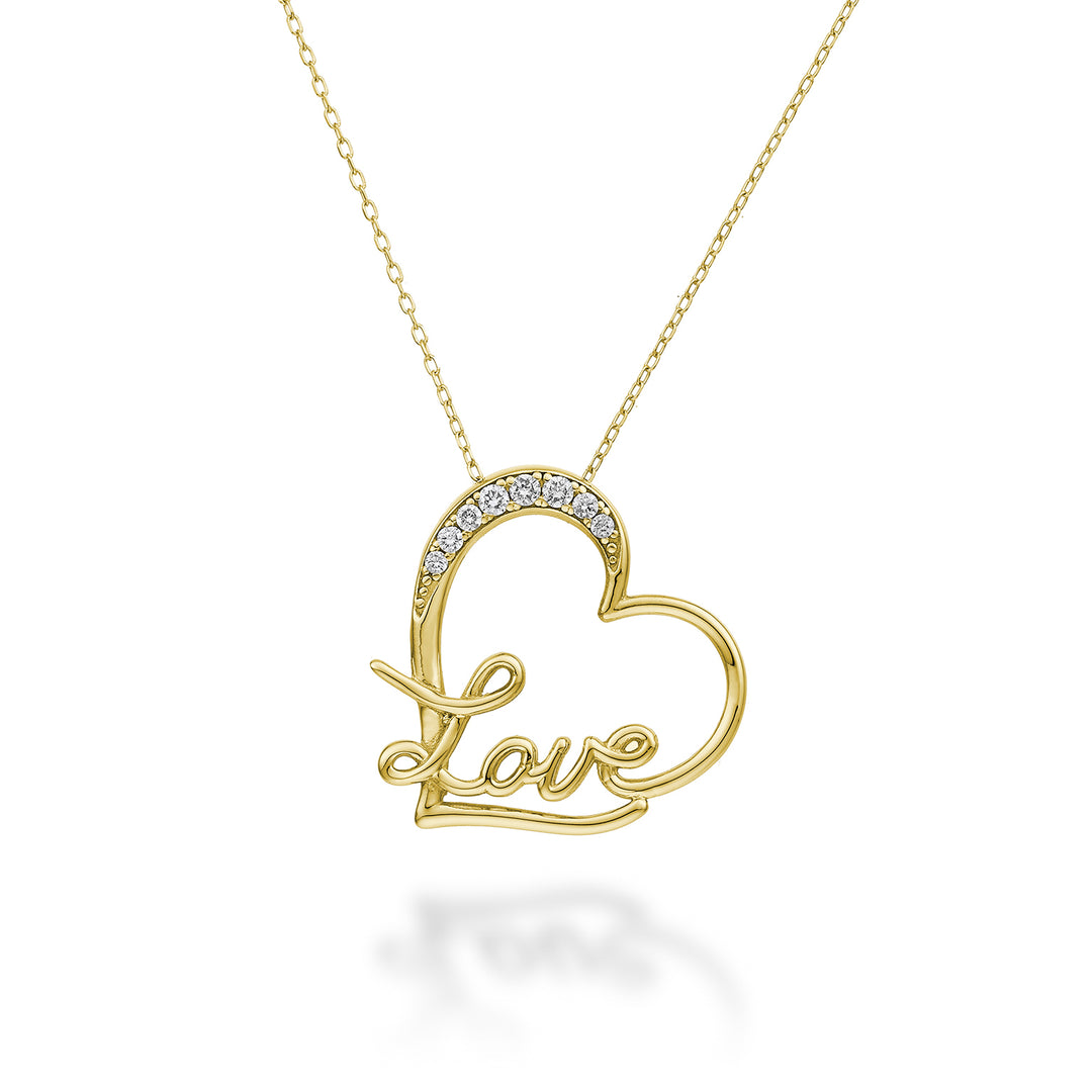 Mikiko cl 18k cuore love oro giallo diam. ct.0,07 MD5082O1BR007
