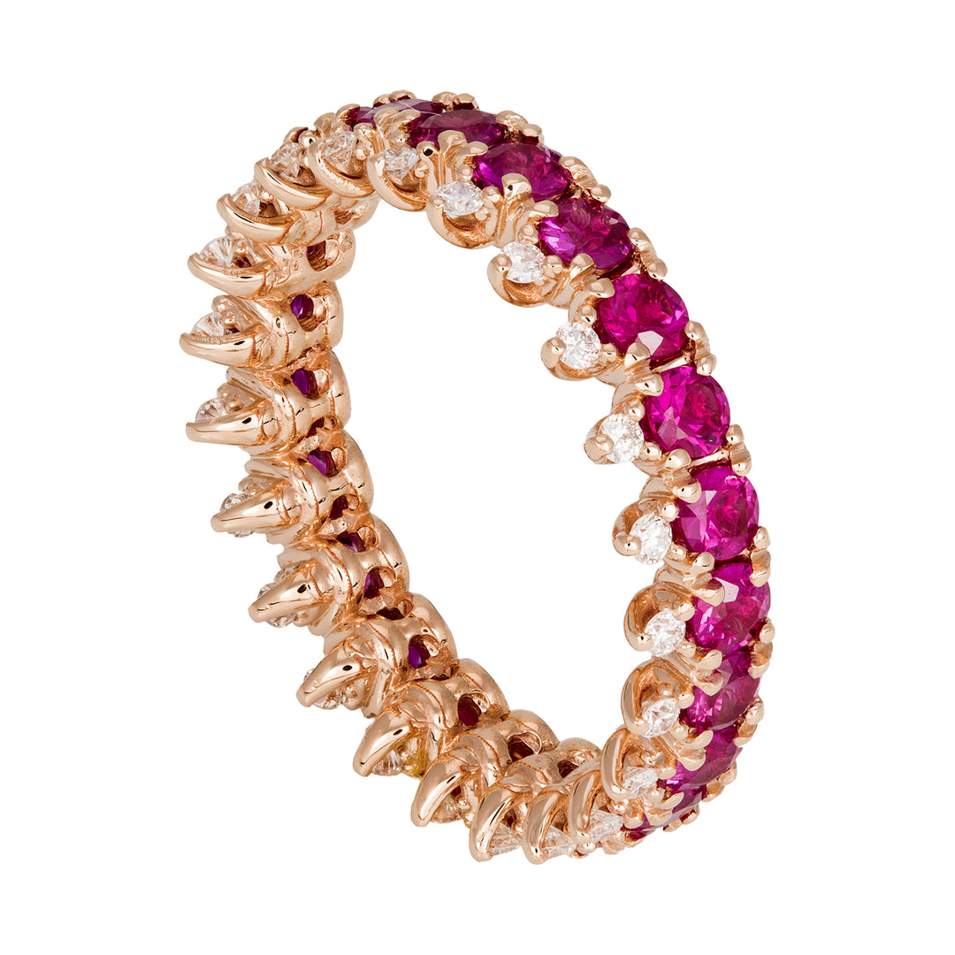 Golay-Fingerring mit Diamant und Rubin ADG016RUDI-21351110016