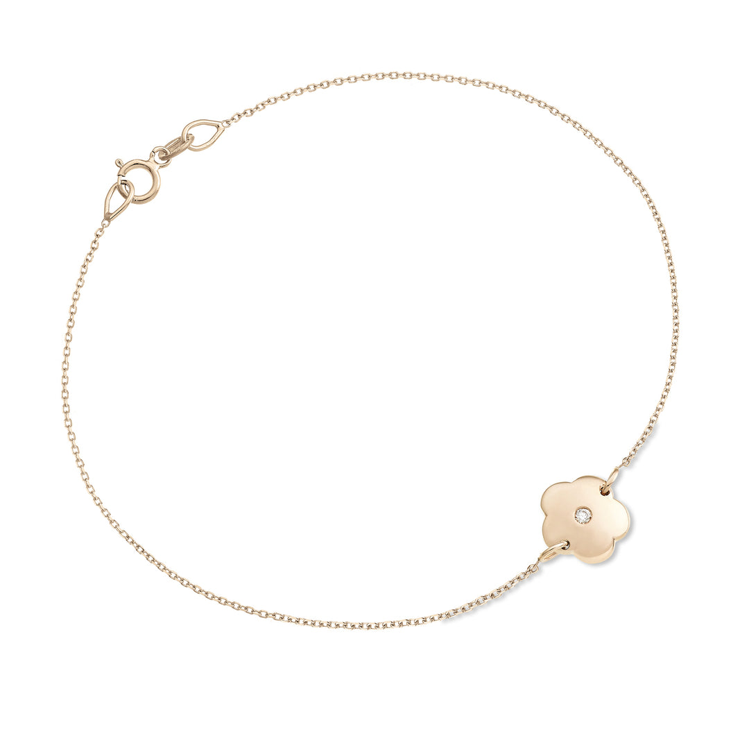 Nihama br 18 Karat Blume 0,01 ct Roségold NB5041O3BR001