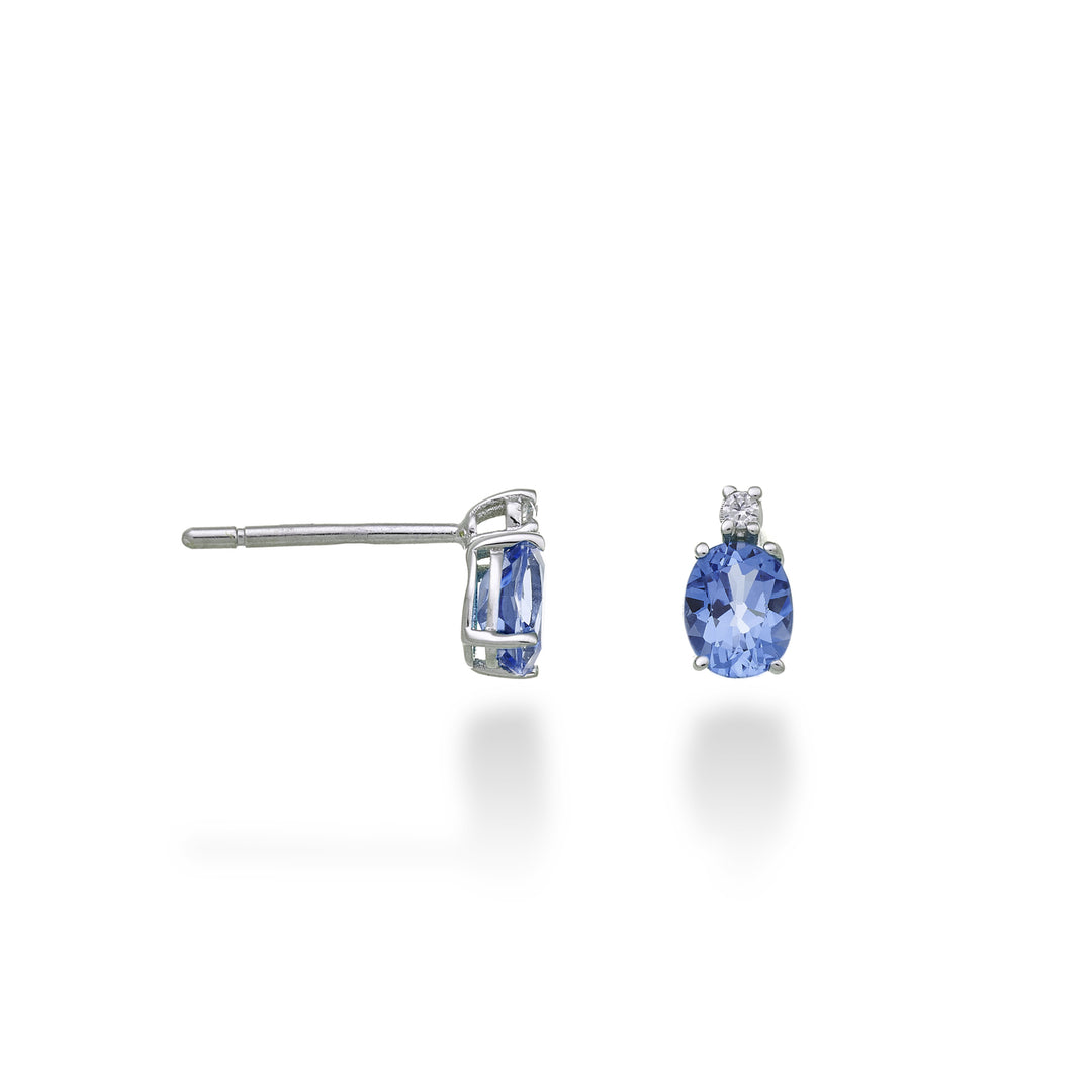 Mikiko or 9k tanzanite n. ovale 5x4 ct.0,60 diam. ct.0,02 MO5163R4TZN